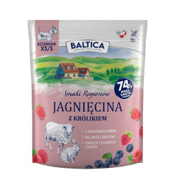 Baltica Adult Jagniecina z Królikiem rasy XS/S 1 kg
