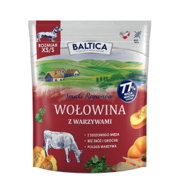 Baltica Adult Wołowina z Warzywami rasy XS/S 1 kg