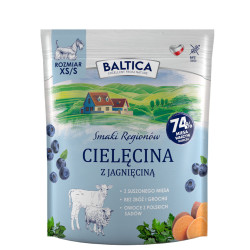Baltica Adult Cielęcina z Jagnięciną XS/S sucha karma dla psów 1kg