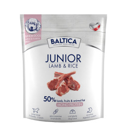Baltica Junior Lamb & Rice karma z jagnięciną dla szczeniąt ras dużych 1kg