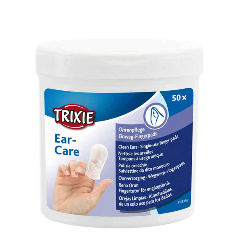Trixie Ear Care Czyste uszy nakładki na palce 50 sztuk