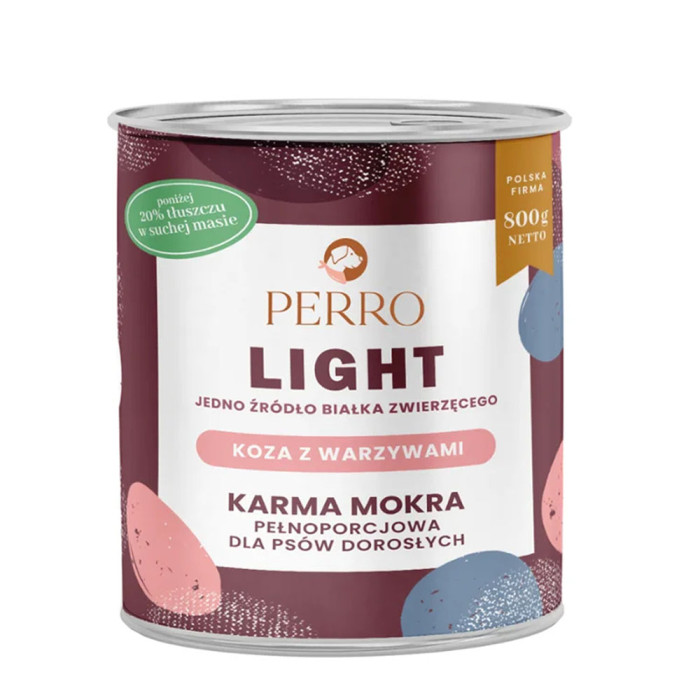 Perro Light Koza z warzywami puszka 800g