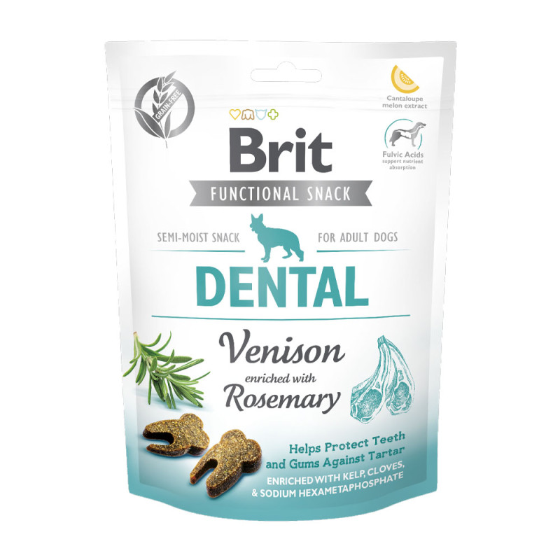 Brit Care Dog Dental Functional Snack Jeleń z rozmarynem 150g