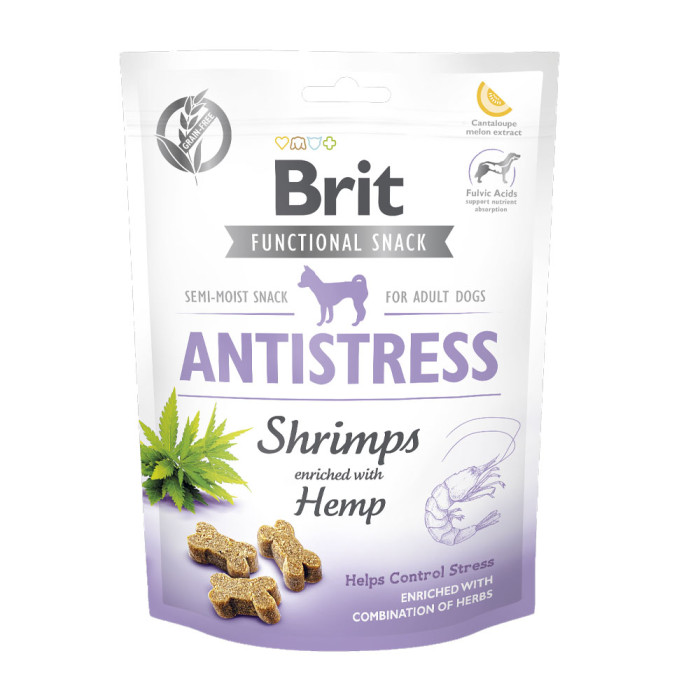 Brit Care Dog Antistress Functional Snack Krewetki 150g