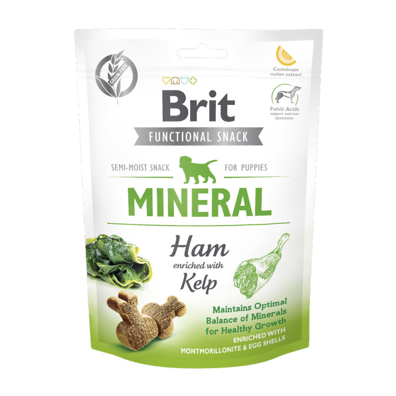 Brit Care Dog Puppy Functional Snack Szynka wieprzowa i algi 150g