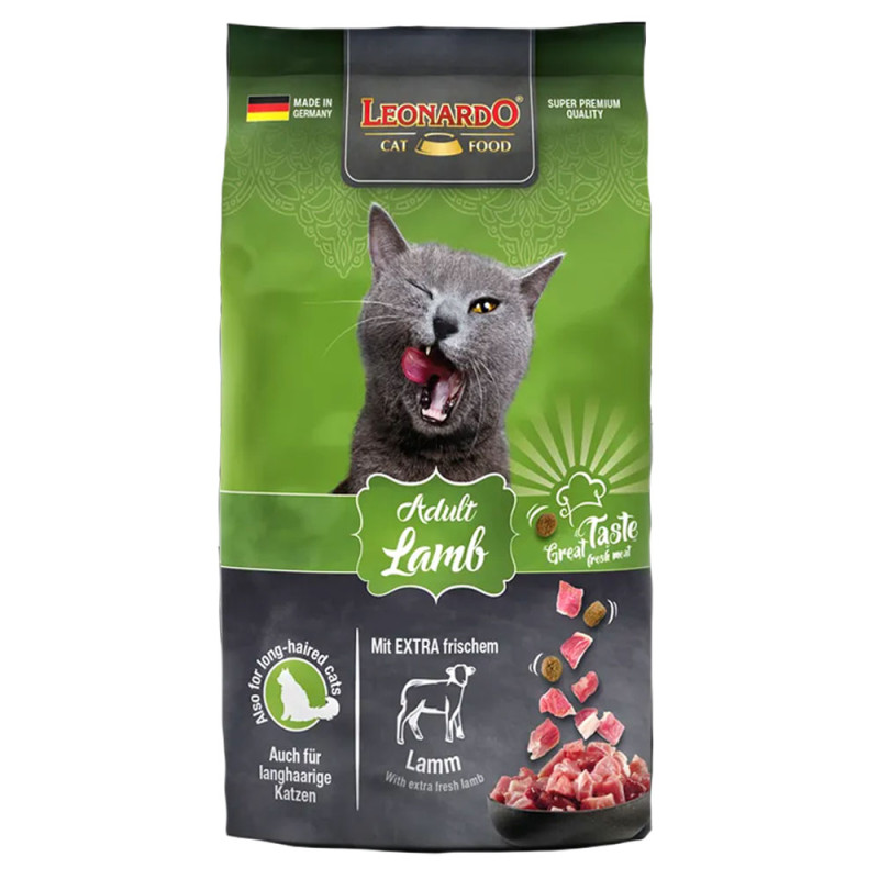 Leonardo Adult Lamb Sucha karma dla kotów jagnięcina 300g
