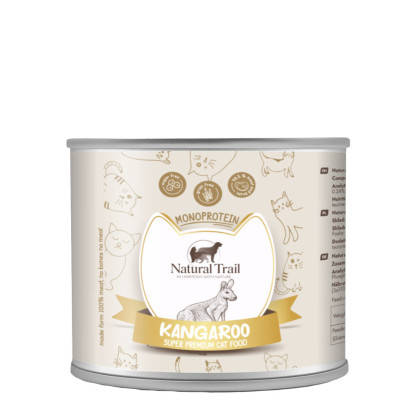 Natural Trail Kangur 185g - monobiałkowa karma mokra dla kotów