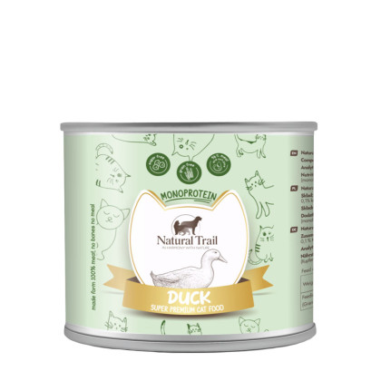 Natural Trail Kaczka 185g - monobiałkowa karma mokra dla kotów