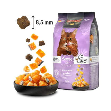 Leonardo Senior GF Łosoś 300g - sucha karma dla starszych kotów