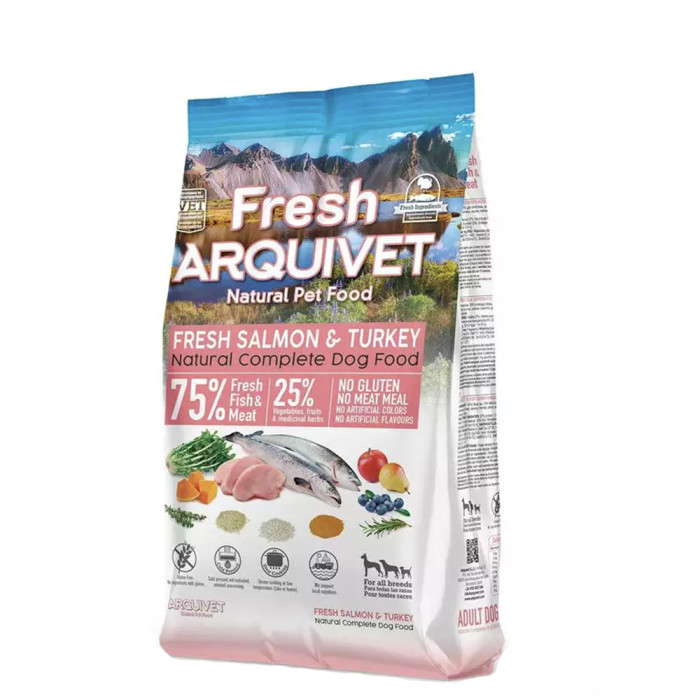 Arquivet Fresh Łosoś z Indykiem Półwilgotna karma dla psa 2,5 kg