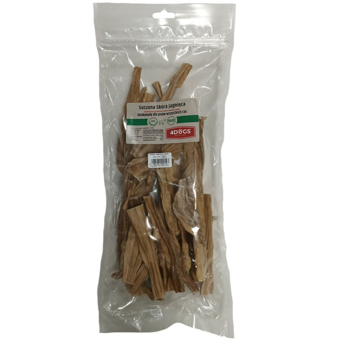 4Dogs Skóra jagnięca cięta 200g