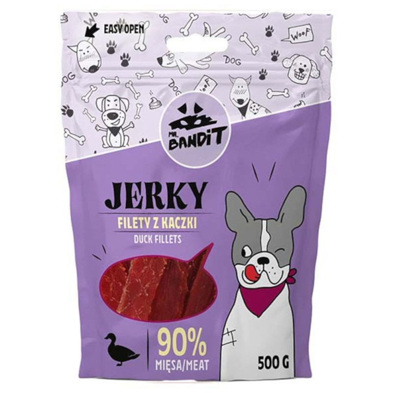 Mr. Bandit Jerky Filety z kaczki 500g