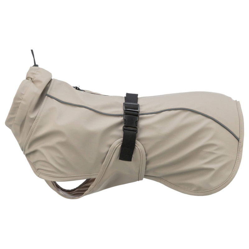 TRIXIE BE NORDIC Husum, płaszczyk przeciwdeszczowy, dla psa piaskowy, XL 80 cm