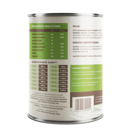 FARMA Select Jagnięcina 400g - monobiałkowa karma mokra dla psa