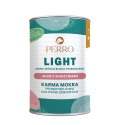 Perro Light Jeleń z warzywami 400g monobiałkowa karma mokra dla psa