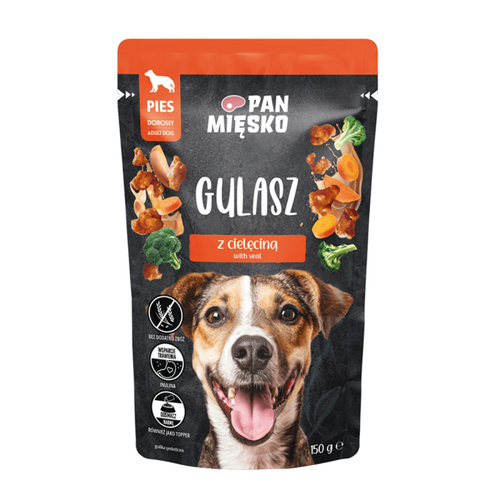 Pan Mięsko Karma mokra dla psa Gulasz Indyk z cielęciną 150g