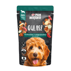 Pan Mięsko Karma mokra dla psa Gulasz Wołowina z wieprzowiną 150g