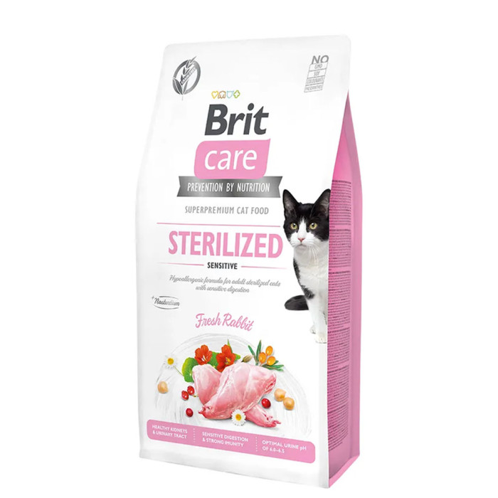 Brit Care Cat Grain-Free Sterilized Sensitive Królik 2 kg