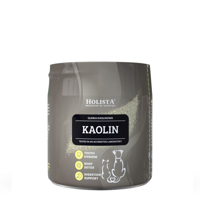 Holista Glinka Kaolinowa dla psa i kota 70g higiena jamy ustnej, detoksykacja organizmu, wsparcie układu pokarmowego