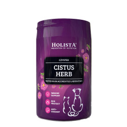 Holista Pets BIO Cistus Czystek dla psów i kotów Poprawia/zmienia zapach ciała odstraszając pasożyty 100g