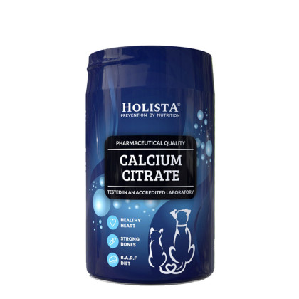 Holista Pets Cytrynian wapnia dla psów Źródło wapnia do wzbogacenia diety 200g