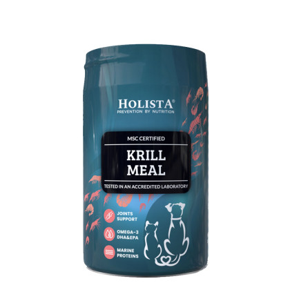 Holista Pets Mączka z kryla dla psów i kotów Smaczny dodatek do posiłków 100g