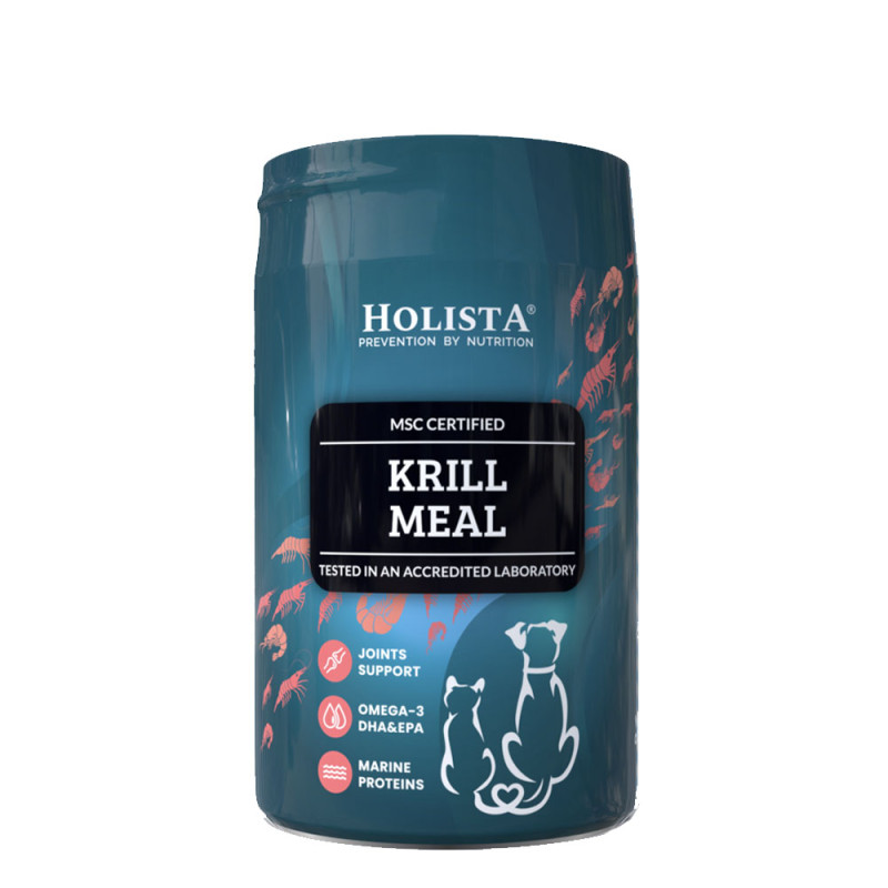 Holista Pets Mączka z kryla dla psów i kotów Smaczny dodatek do posiłków 100g