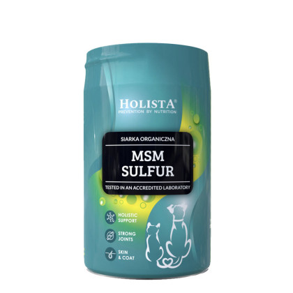 Holista Pets MSM siarka organiczna dla psów i kotów problemy z aparatem ruchu  250g