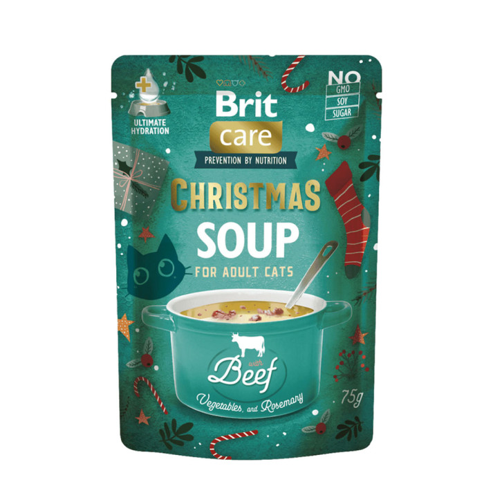 Brit Care Cat Christmas Soup Beef – Świąteczna zupa dla dorosłych kotów z wołowiną 75g