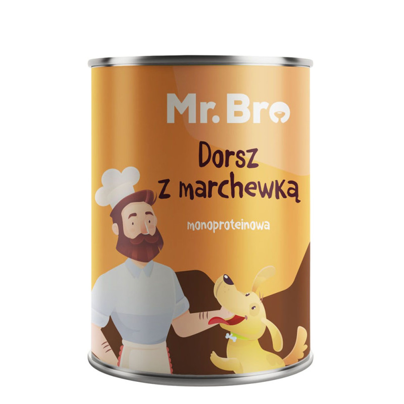 Mr. Bro Dorsz z Marchewką 400g karma mokra dla psa