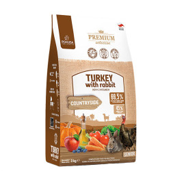 Pokusa Premium Selection - karma sucha indyk z królikiem dla seniorów 3kg