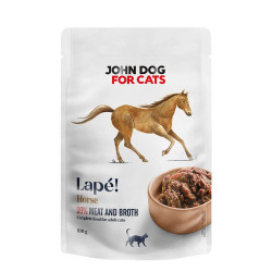 John Dog Lapé Konina Monobiałkowa karma mokra dla kota 100g