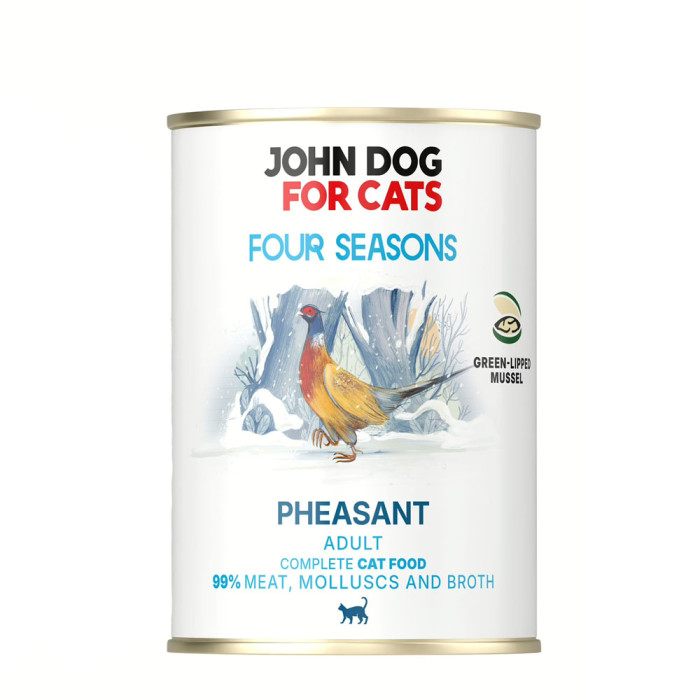 John Dog Four Seasons mokra karma dla kota bażant 400g