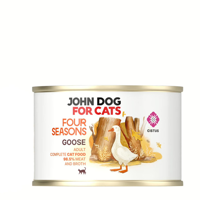 John Dog Four Seasons mokra karma dla kota gęś 185g