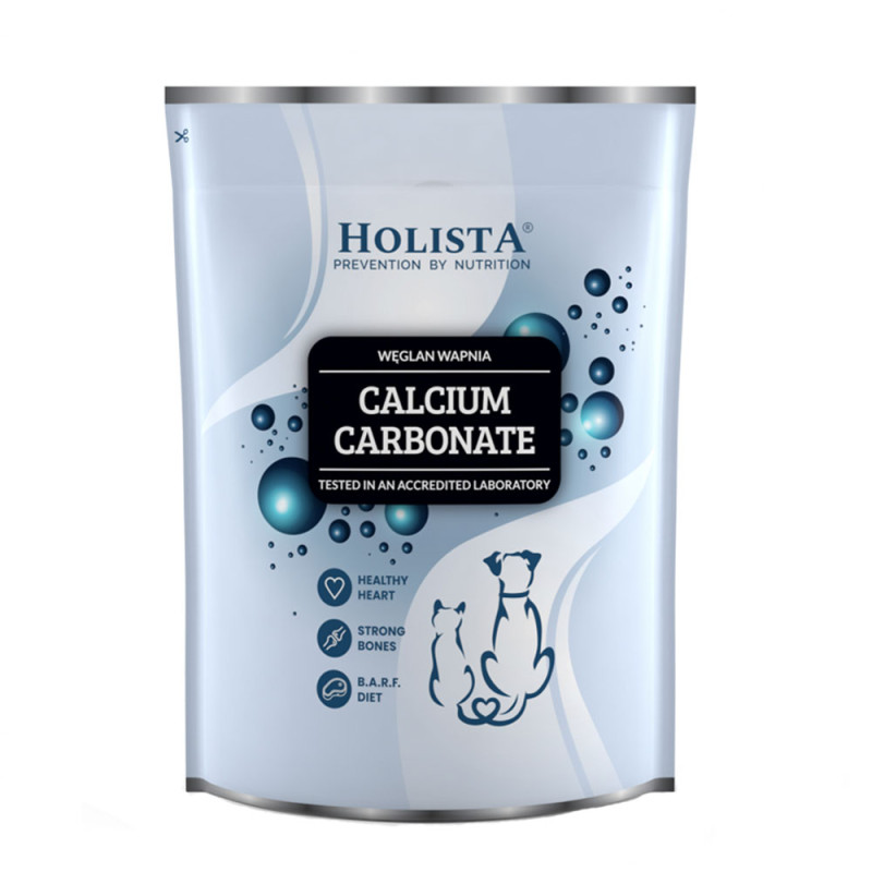 Holista Pets Węglan wapnia dla psów i kotów Pozyskiwany z naturalnego wapienia produkt  1000g