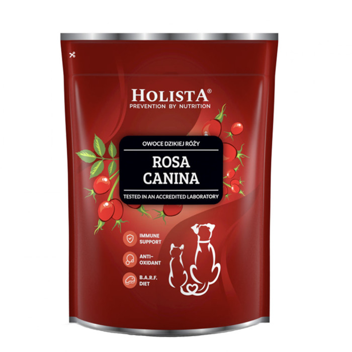 Holista Pets Róża BIO Owoc dzikiej róży dla psów i kotów Wsparcie aparatu ruchu produkt  800g