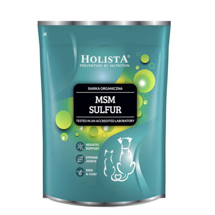 Holista Pets MSM siarka organiczna dla psów i kotów poprawa kondycji skóry, sierści i pazurów
 500g