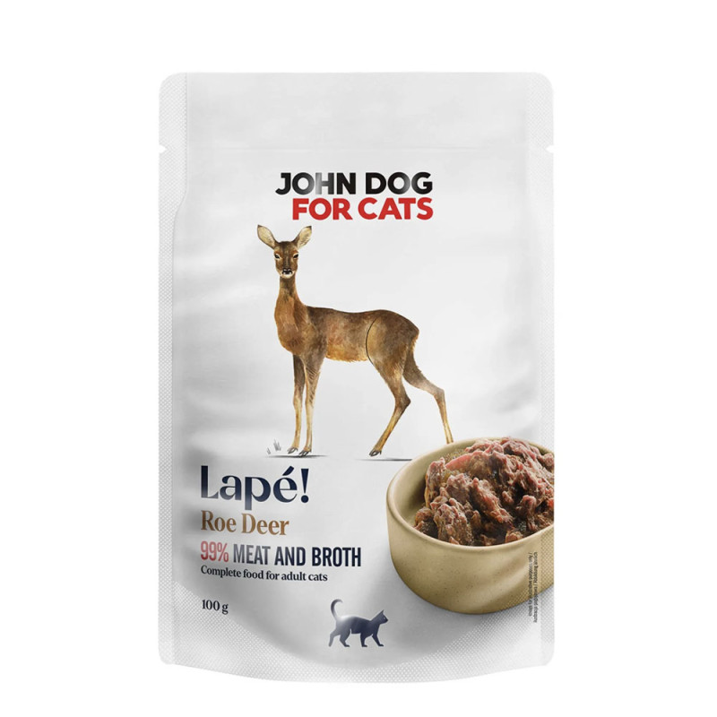 John Dog Lapé Sarna Monobiałkowa karma mokra dla kota 100g