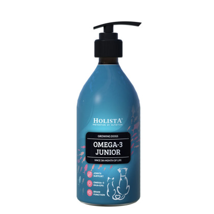 Holista Pets Omega3 Junior Olej dla szczeniąt i psów rosnących produkt  400ml
