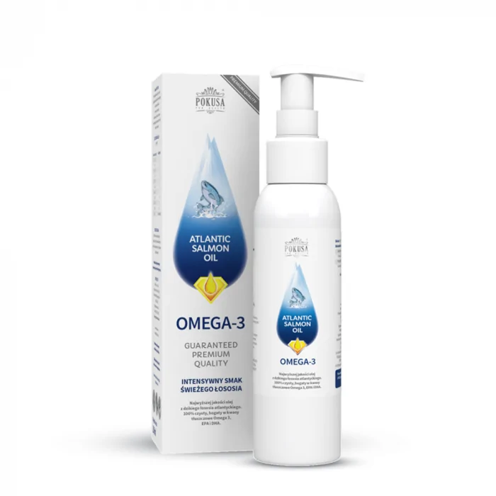 Pokusa Atlantic Salmon Oil Olej z łososia dla psów i kotów produkt 1000 ml
