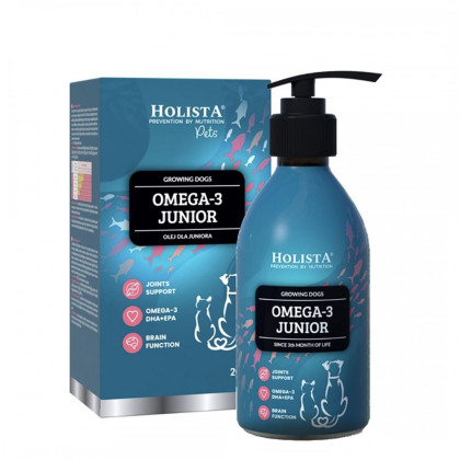 Holista Olej Omega3 Junior dla szczeniąt i psów rosnących 200ml