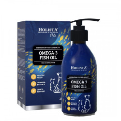 Holista Olej Omega3 Fish Oil z dziko żyjących ryb morskich dla psów i kotów 250ml