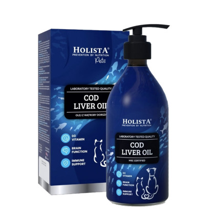 Holista Olej z dorsza dla psów i kotów 500ml