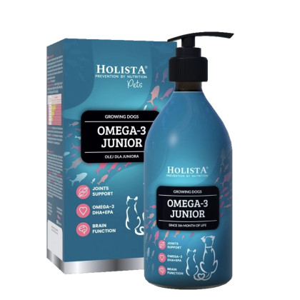 Holista Olej Omega3 Junior dla szczeniąt i psów rosnących 400ml