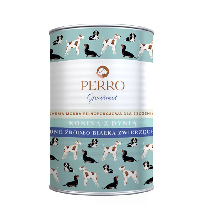 Perro Gourmet Junior Konina z dynią 400g