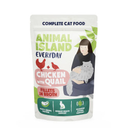 Animal Island Fileciki w rosole Kurczak z Przepiórką mokra karma dla kota 85g