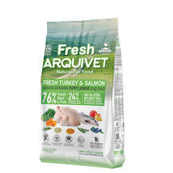 Arquivet Fresh Puppy/Junior Indyk i łosoś Półwilgotna karma dla psa 2,5 kg
