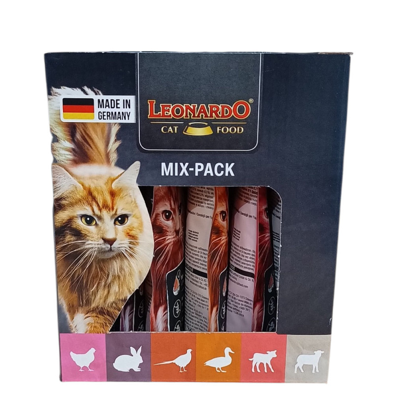 Leonardo Mix pack 6x85g karma mokra dla kota