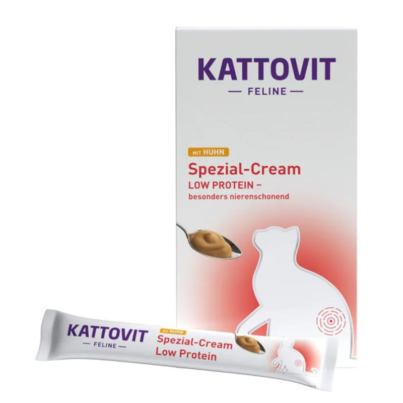 Kattovit Low Protein kurczak specjalistyczny krem dla kota 6x15g