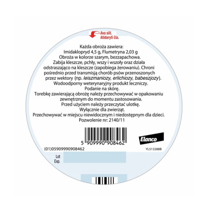 Elanco Foresto Obroża przeciw pchłom i kleszczom dla psów powyżej 8 kg